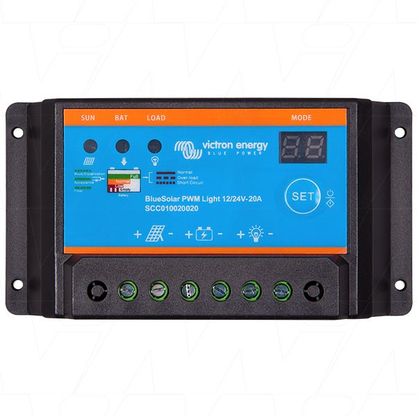 Regulador de Carga Victron BlueSolar PWM-Light 12/24V 20A