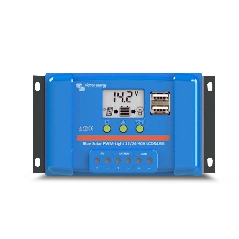 Regulador de Carga Victron BlueSolar PWM-LCD&USB 12/24V-30A