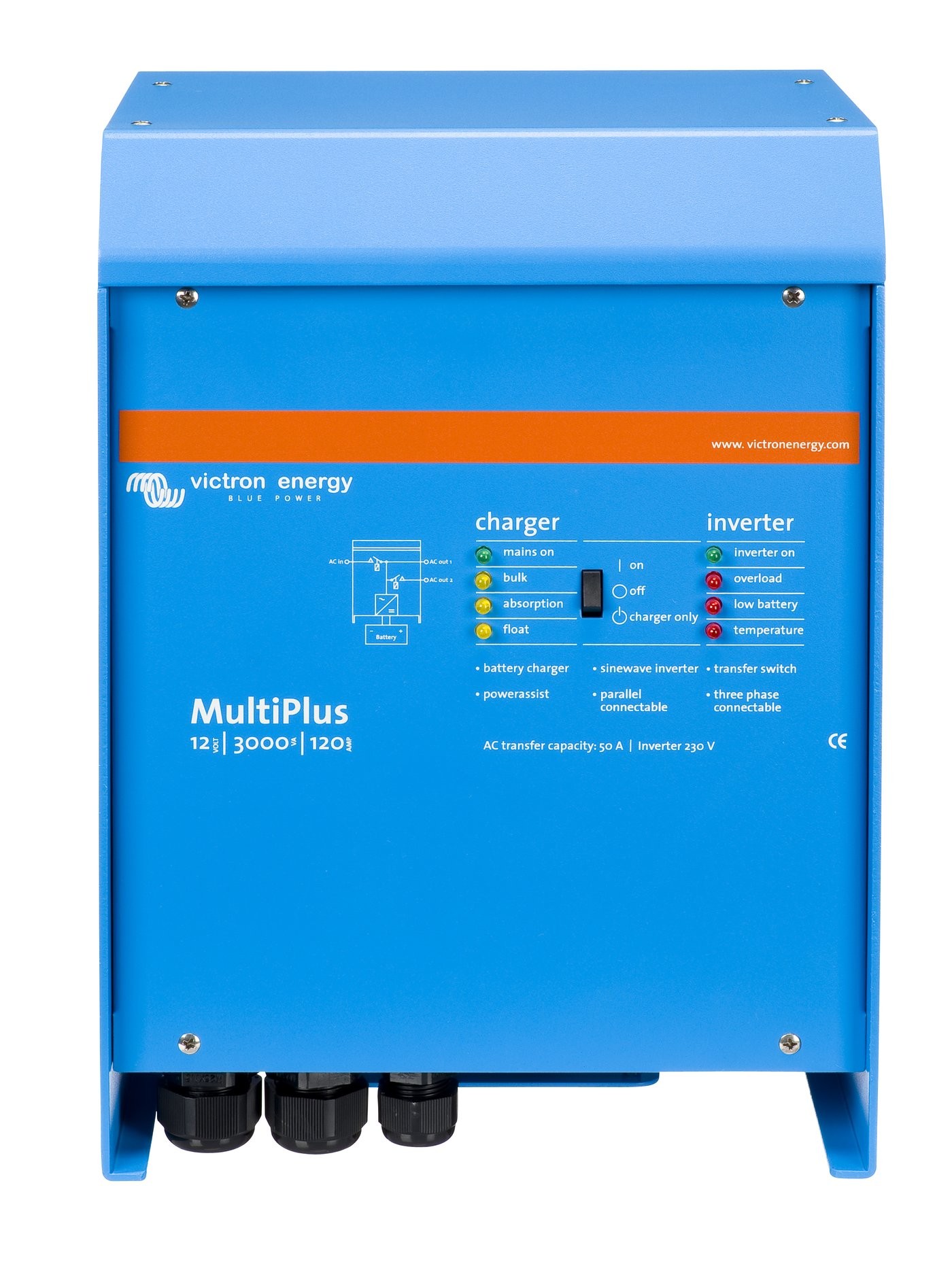 Inversor Cargador Victron MultiPlus 12V/3000VA/120A-50