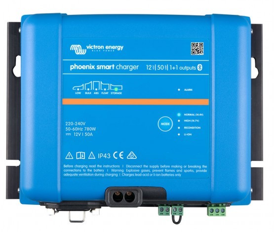 Cargador de batería Victron Phoenix Smart IP43 12V/50A (1+1)