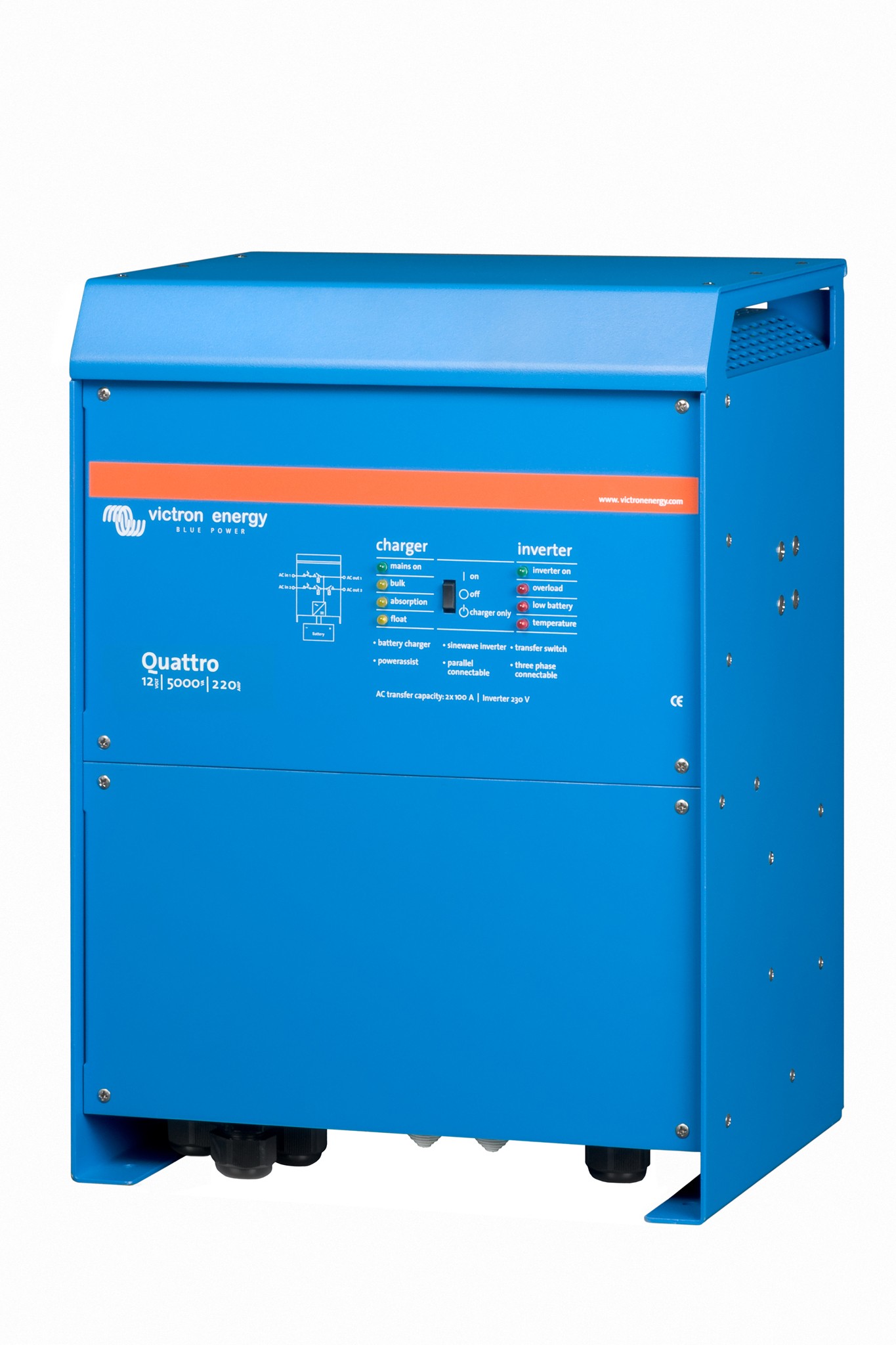 Inversor Cargador Victron Quattro 12V/5000VA/220A -100/100