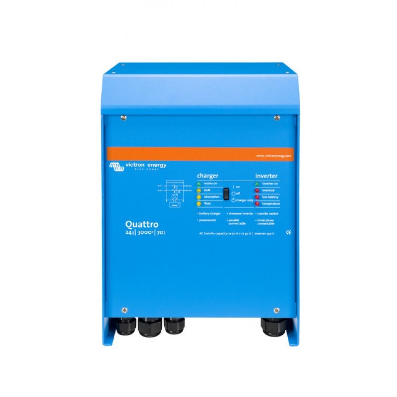 Inversor Cargador Victron Quattro 24V/3000VA/70A -50/50
