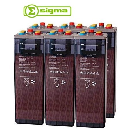 Batería 5 OPZS 350 Sigma. Elem.Tubular de PB abierto 2V (recipiente trasparente)