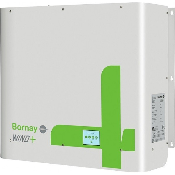 Regulador MPPT para aerogenerador Bornay WIND 13+ y baterías de 12, 24 o 48Vcc. Incluye resistencia de frenado