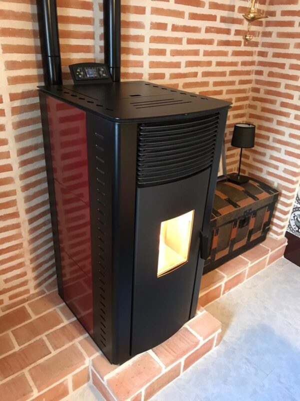 Estufa de pellet de ENERVILL mod. Volcano (16 kw/M) Canalizable