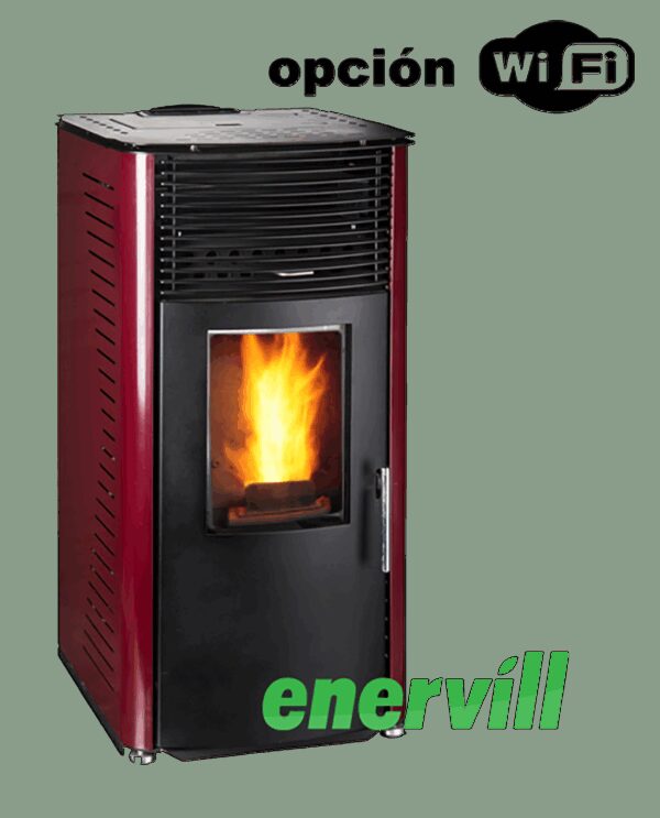 Estufa de pellet de ENERVILL mod. Apolo (14 kw/M)