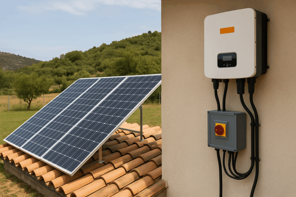 kit solar autoconsumo sin conexion a red