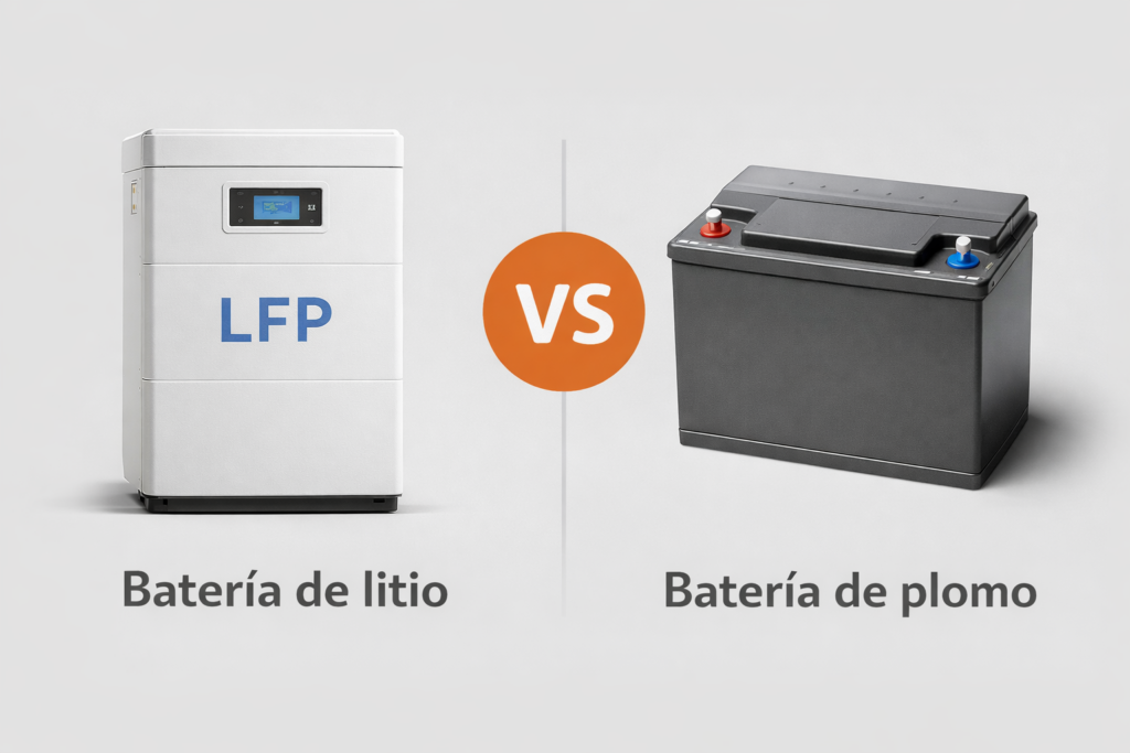 Batería de litio vs. batería de plomo