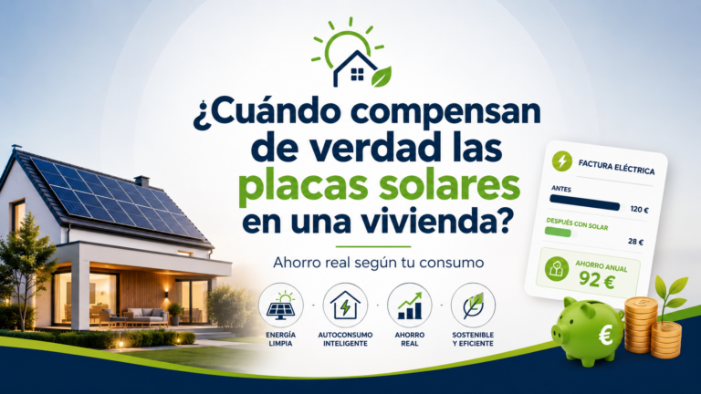 cuándo compensan de verdad las placas solares en una vivienda