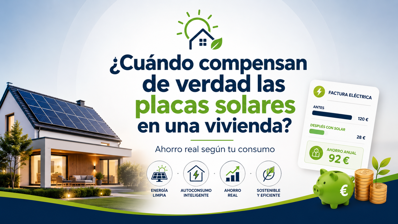 cuándo compensan de verdad las placas solares en una vivienda