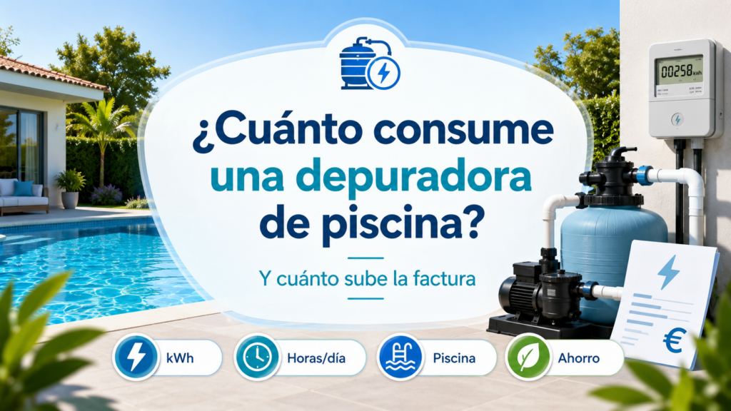 ¿Cuánto consume una depuradora de piscina?