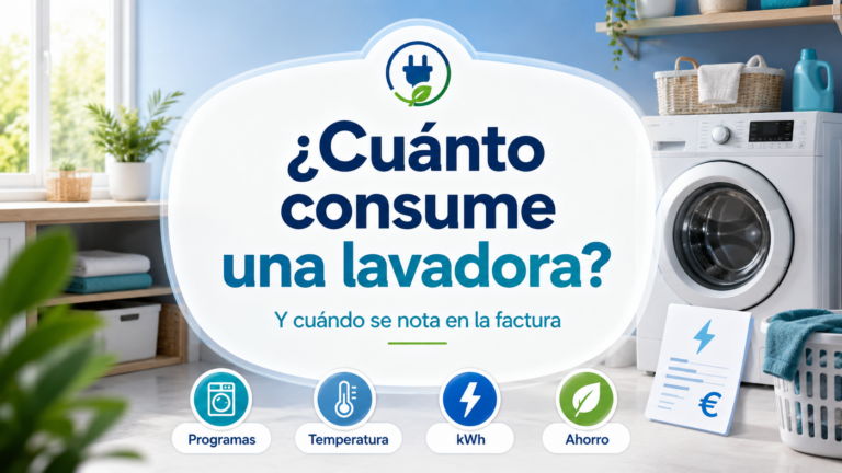 ¿Cuánto consume una lavadora?