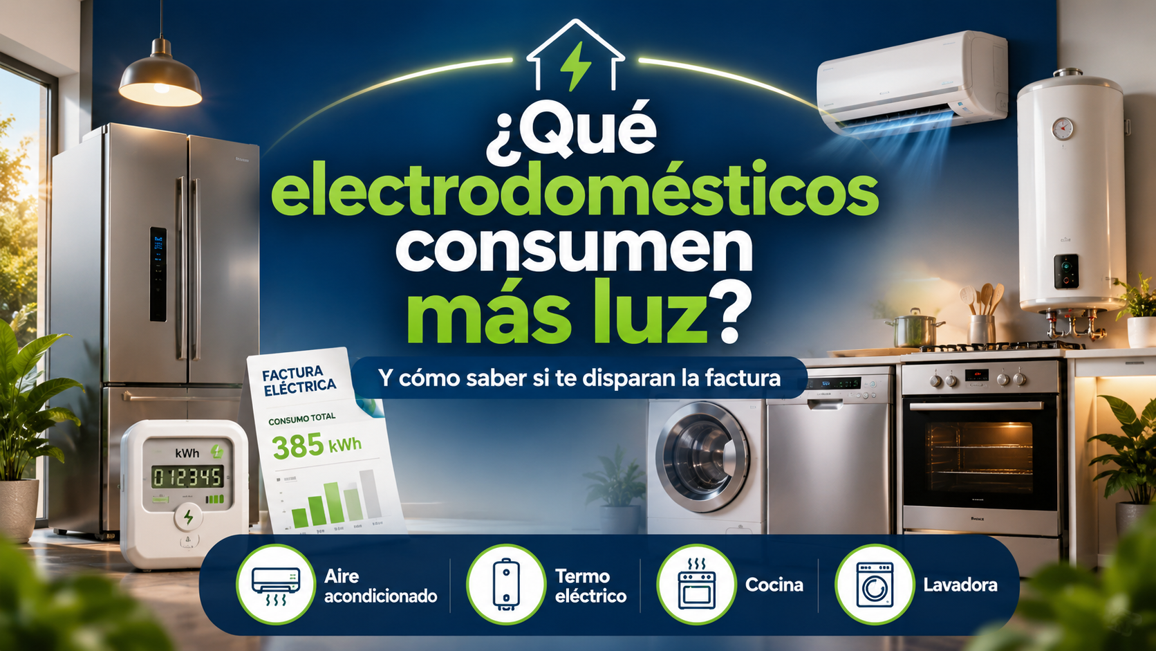 ¿Qué electrodoméstico consume más energía?