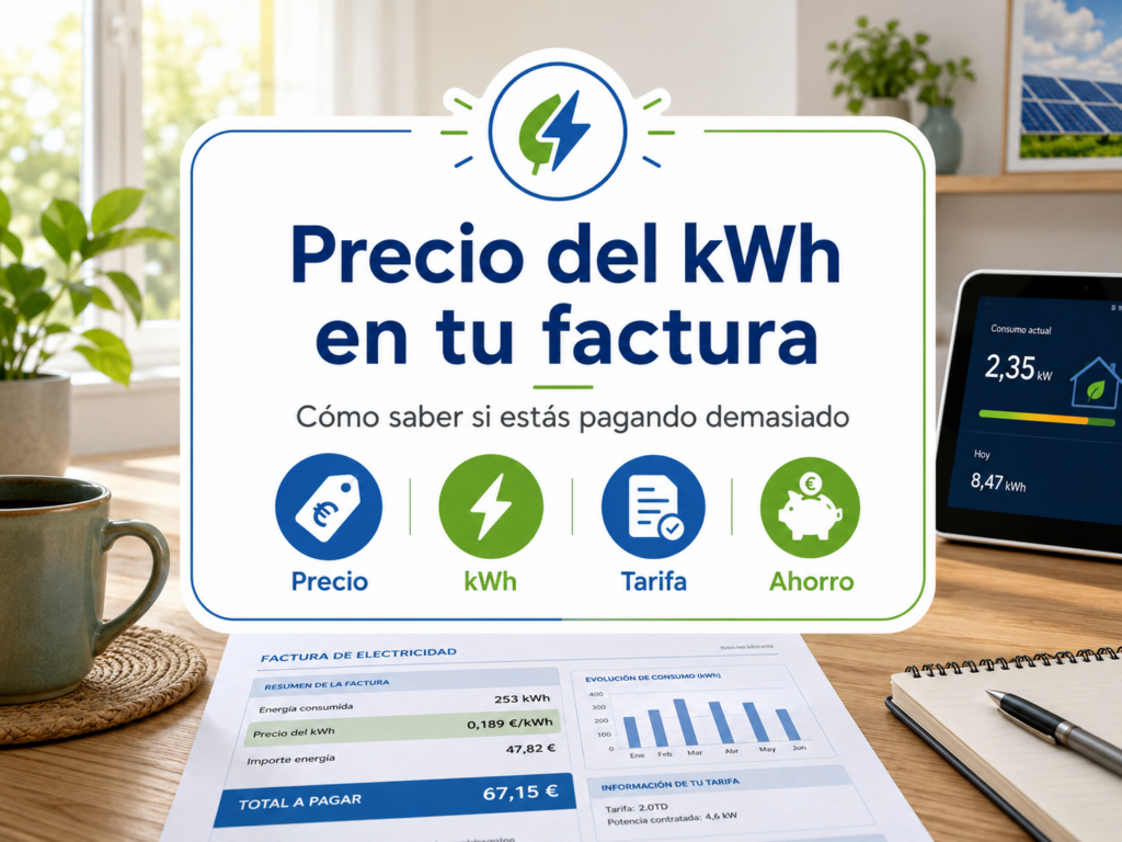 Factura de electricidad y ahorro energético
