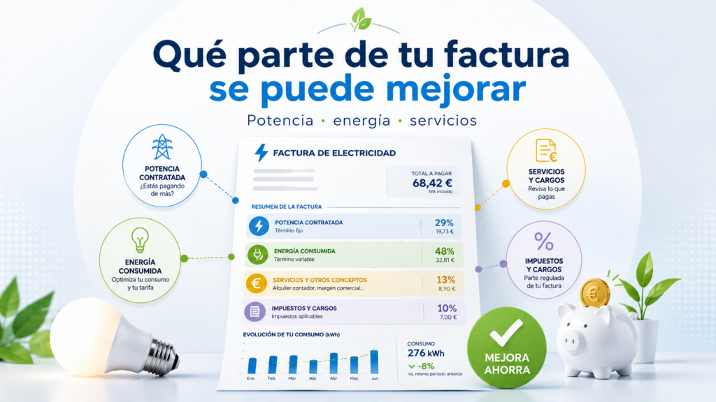 Qué parte de tu factura se puede mejorar